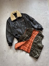 REDSKINS Brown Leather Bomber