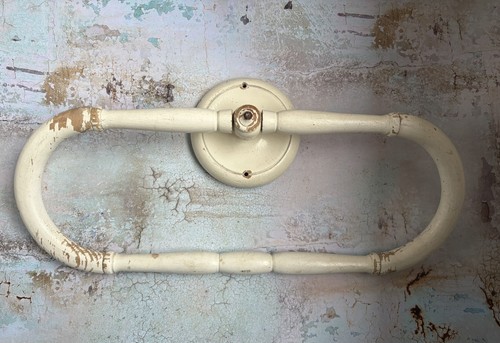 Vintage wooden towel rail - vintage,