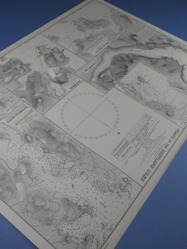 Vintage admiralty chart - vintage,