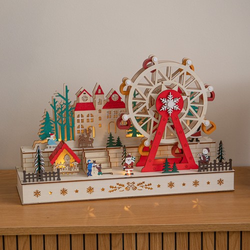 Light wooden christmas - up,
