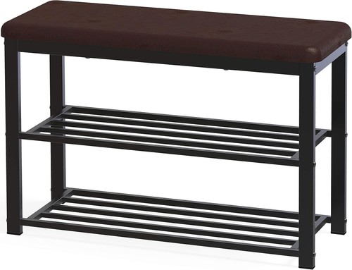 Shoe rack bench entryway - bench,