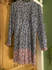 Warehouse Navy Floral Dress Size 12