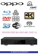 Oppo UDP-203 4K UHD 3D WiFi SACD Multi Region BLU RAY ABC DVD 1-6