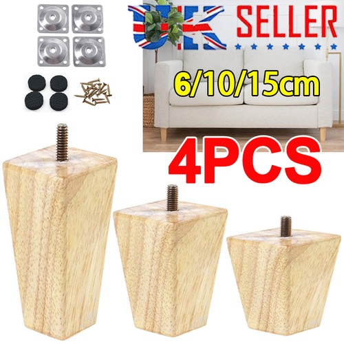 Set wooden legs - wooden, square