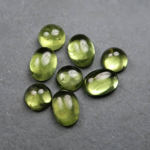Green peridot cabochons - peridot,