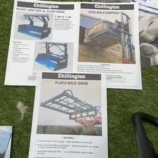 Chillington of Stafford bale/silage grab/ gripper & bucket adapter brochures x 3