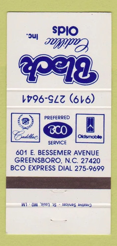 Matchbook cover black - matchbook,