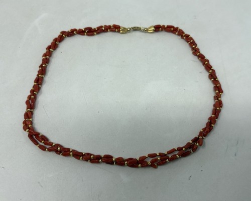 Vintage red gold - red/gold, coral