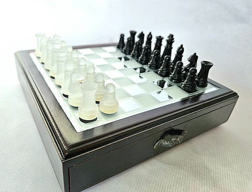 Crystal chess set - chess, board