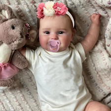 50cm Full Body Silicone Vinyl Reborn Baby Doll Realistic Newborn Girl Toy