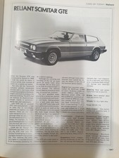 Reliant Scimitar GTE article