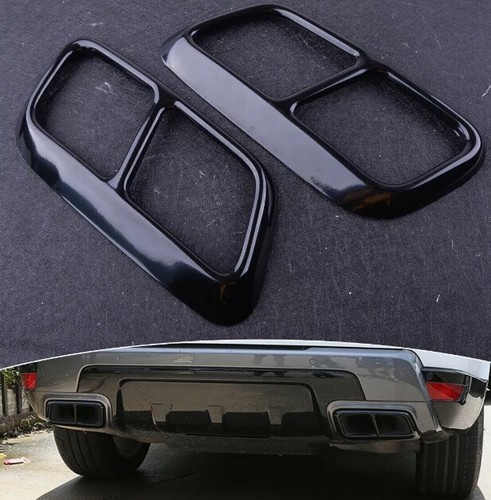 Black exhaust mufflers - 2x,