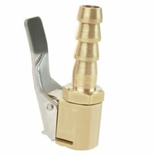 1x Tyre Valve Air Chuck Inflator Pump Connector Adapter Brass Clip-on Car 8mm CC