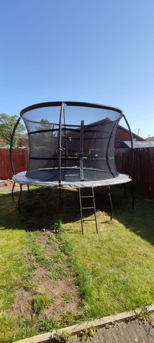 12ft trampoline with safety - with,