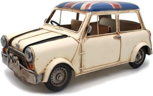 Cream mini car model - cream,
