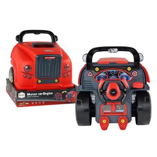 Take apart truck engine red - take-apart,