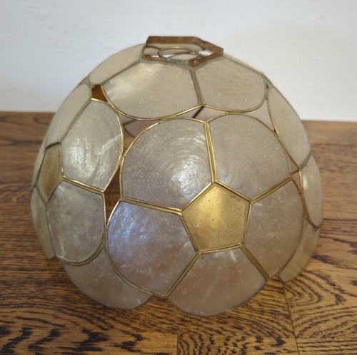 Vintage capiz shell - capiz, lampshade