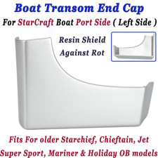 For StarCraft Boat Port (Left) Side Transom End Cap Corner Guard Fits Starchief
