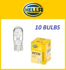 10 x HELLA HB501 501 SIDE LIGHT NUMBER PLATE PUSH IN CAR BULB CAPLESS 12V 5W