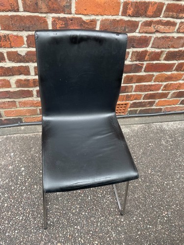 Ikea modern black - faux, leather