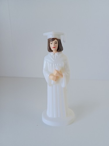 Graduate girl plastic cake - graduate,