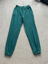 H&M green cuffed joggers