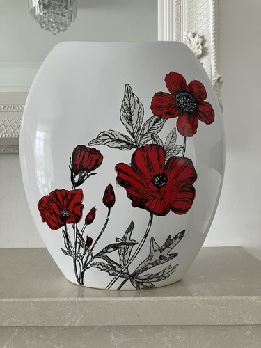 White ceramic vase - ceramic,