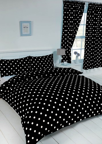 Polka dot black white modern - dot,
