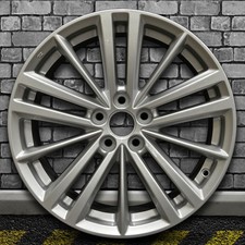 Full Face Bright Medium Silver OEM Wheel for 2012-2015 Subaru Impreza - 17x7