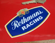 ROTHMANS Motor Racing Sponsors Logo STICKERS 4" Pair Rally Porsche Escort BDA