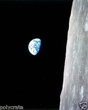 NASA Photo - Apollo 8 - Earthrise as seen from the Moon Earthrise Moon