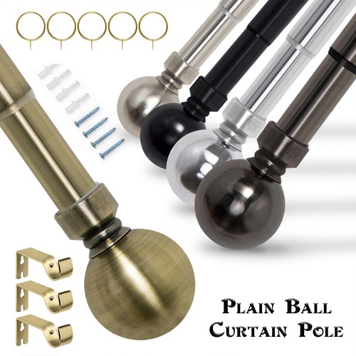 Metal extendable curtain pole - curtain,