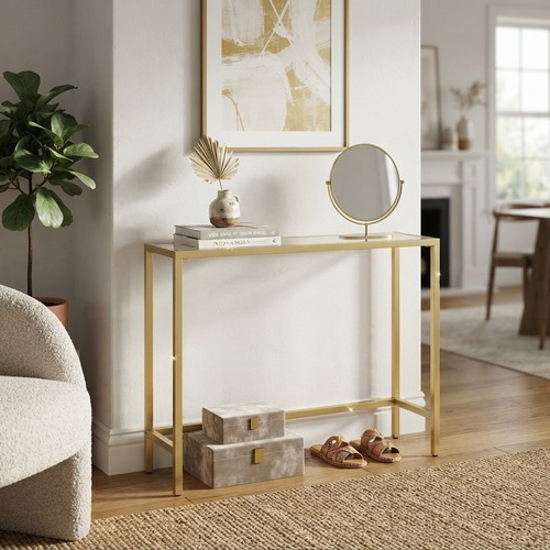 Modern slim hallway table - slim, with