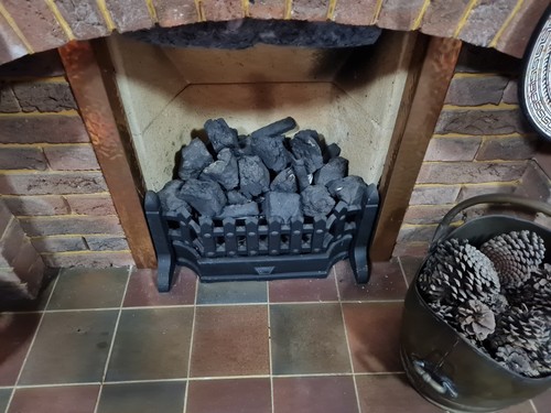 Coal effect gas fire - coal, to