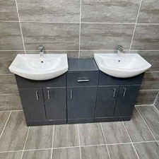 St Moritz 1450mm Double Basin