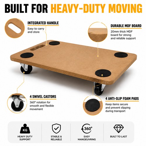 Heavy duty dolly trolley 200kg - heavy,