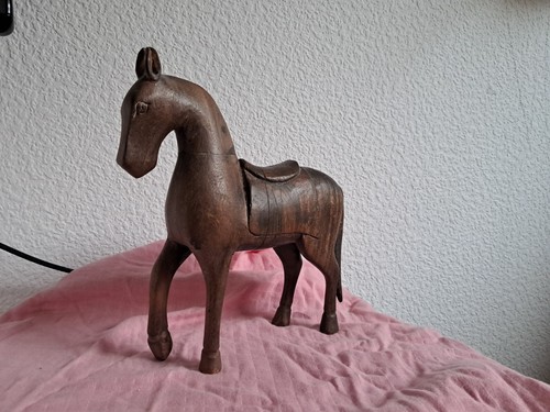 Antique wooden horse - antique,