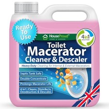 HouseProud Macerator Toilet Cleaner – Ready-to-Use Super Strength Descaler