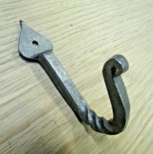 Rustic iron blacksmith hook