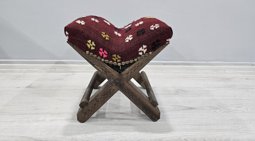 Antique wooden stool - antique, vintage