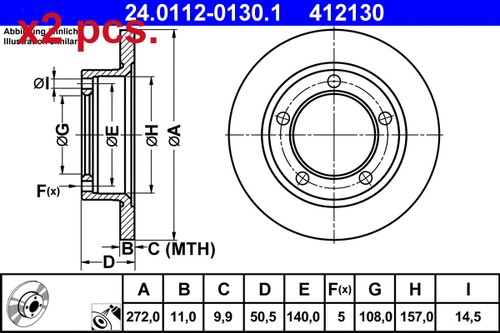 Pcs front brake - brake, rotos