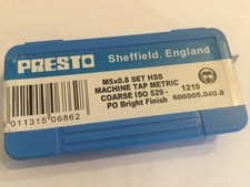 Presto M5 TAPS DIE M5 X 0.8
