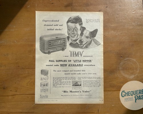 Vintage 1949 hmv little - little, nipper