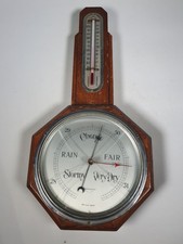 Vintage British Made  Compensated Banjo  barometer For Repair