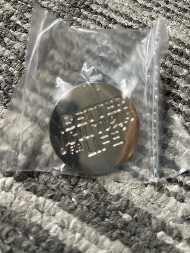First bus pin badge - first,