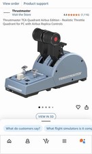 Thrust master Airbus Throttle