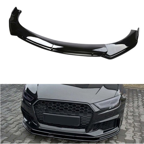 Gloss black front bumper - front,
