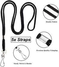 5x Lanyard Neck Strap Id Card