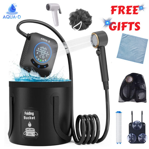 Portable shower pump with 20l - shower,