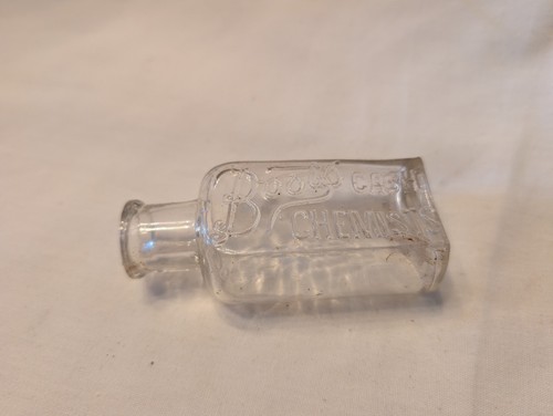Antique glass bottle boots - antique,